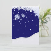 Wintertijd Uitnodigingen (Staand voorkant)