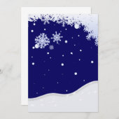 Wintertijd Uitnodigingen (Voorkant / Achterkant)