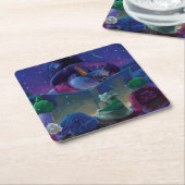 Wintertijdleesbewerking Kartonnen Onderzetters (Schuin)