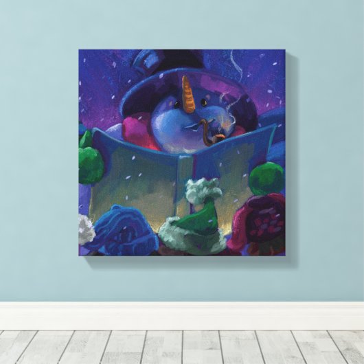 Wintertijdlezen Canvas Afdruk (Insitu (Houten vloer))