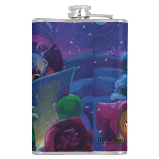 Wintertijdlezen Heupfles (Achterkant)