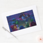 Wintertijdlezen Rechthoekige Sticker (Envelop)