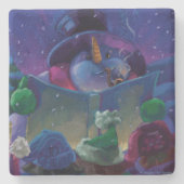 Wintertijdlezen Stenen Onderzetter (Voorkant)