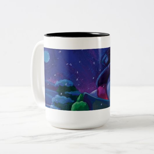 Wintertijdlezen Tweekleurige Koffiemok (Voorkant links)