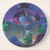 Wintertijdlezen Zandsteen Onderzetter (Voorkant)