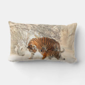 Wintertijgers gooien kussen (Achterkant)