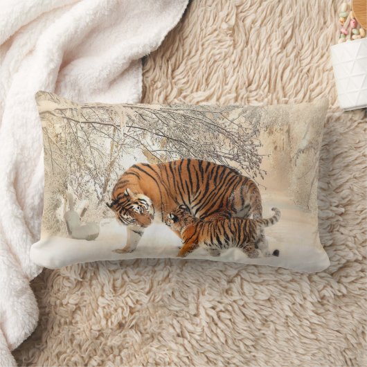 Wintertijgers gooien kussen (Deken)