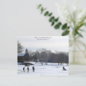 Wintertime Fun - Wethersfield, CT Briefkaart (Staand voorkant)