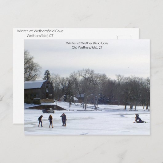 Wintertime Fun - Wethersfield, CT Briefkaart (Voorkant / Achterkant)