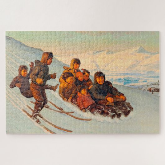 Wintertime in Greenland Rasmussen 1875   Legpuzzel (Horizontaal)