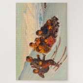 Wintertime in Greenland Rasmussen 1875   Legpuzzel (Verticaal)