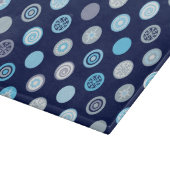 Wintertime Polka Dot Blue Cutting Board Snijplank (Hoek)