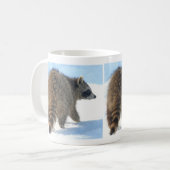 Wintertime Raccoon Excursion Koffiemok (Voorkant links)