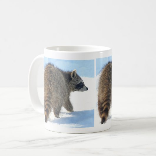 Wintertime Raccoon Excursion Koffiemok (Voorkant links)