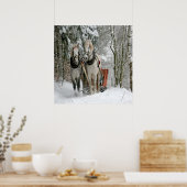 Wintertime Sleigh Ride Poster (Keuken)