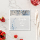 Wintertocht sneeuwski landschap servet (Insitu)