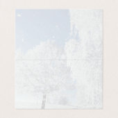 Wintertraum Winterland Schnee Baum Kaart (Binnenkant ongevouwen)
