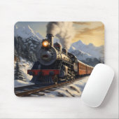 wintertrein muismat (Met muis)