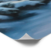  Wintertrein Schilderachtig kunstwerk Poster (Hoek)