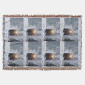 Wintertrein Throw Blanket Deken (Voorkant)