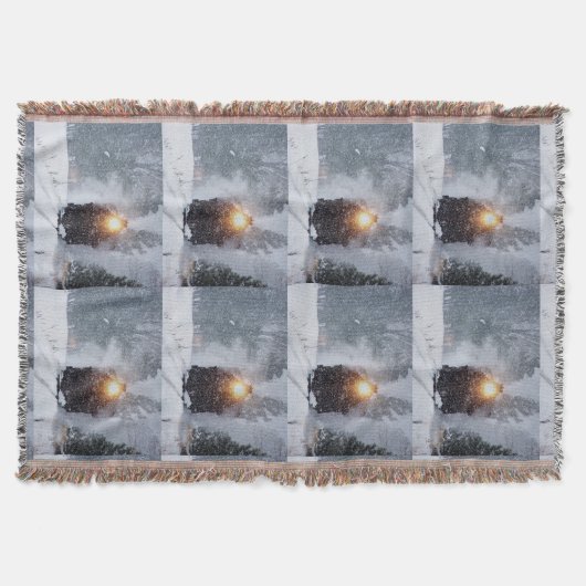 Wintertrein Throw Blanket Deken (Voorkant)