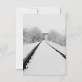 Wintertreinen Bedankkaart