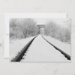 Wintertreinen Feestdagenkaart