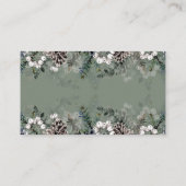 Wintertreinkaartje baby shower informatiekaartje (Achterkant)