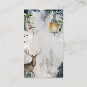 Wintertreinkaartje baby shower informatiekaartje (Achterkant)