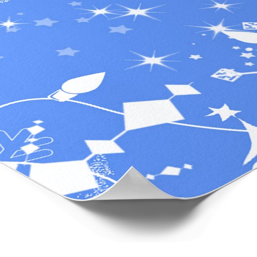 Wintertrouw, aangepast welkomstbord voor de trouwd poster (Hoek)