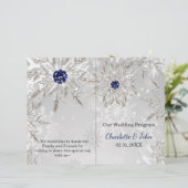 wintertrouwprogramma voor zilveren sneeuwvlokken (Staand voorkant)