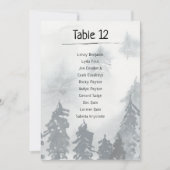 Wintertrouwtafel Aantal zitplaatsen Kaart (Voorkant)