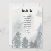 Wintertrouwtafel Aantal zitplaatsen Kaart (Achterkant)