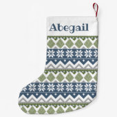 Wintertrui Aangepaste Kous Kleine Kerstsok (Achterkant)