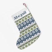 Wintertrui Aangepaste Kous Kleine Kerstsok (Achterkant (Hangend))