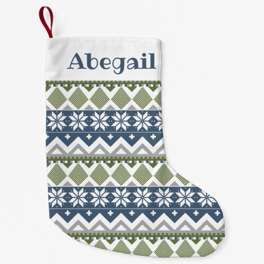 Wintertrui Aangepaste Kous Kleine Kerstsok (Voorkant)