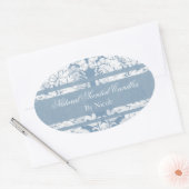 Wintertuin bloemengeurkaarsen ovale sticker (Envelop)