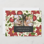 Wintertuin| Kerstfotokaart Feestdagenkaart (Achterkant)