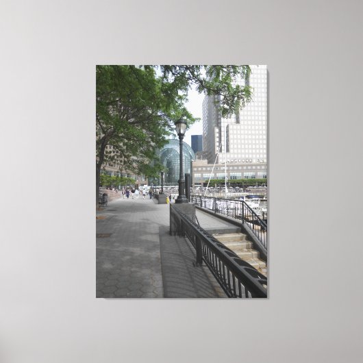 Wintertuin New York City Canvas Afdruk (Voorkant)
