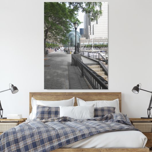 Wintertuin New York City Canvas Afdruk (Insitu (Slaapkamer))