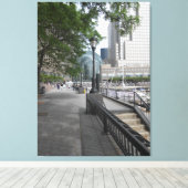 Wintertuin New York City Canvas Afdruk (Insitu (Houten vloer))