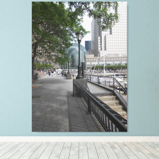 Wintertuin New York City Canvas Afdruk (Insitu (Houten vloer))