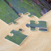 Wintertuin op zonsondergang legpuzzel (Zijkant)