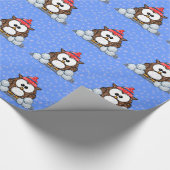 winteruil cadeaupapier (Hoek)