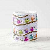 winteruil grote koffiekop (Voorkant)