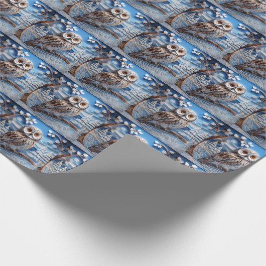 Winteruil inpakpapier (Hoek)