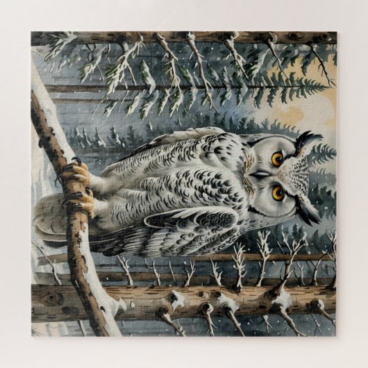 Winteruil Legpuzzel (Horizontaal)