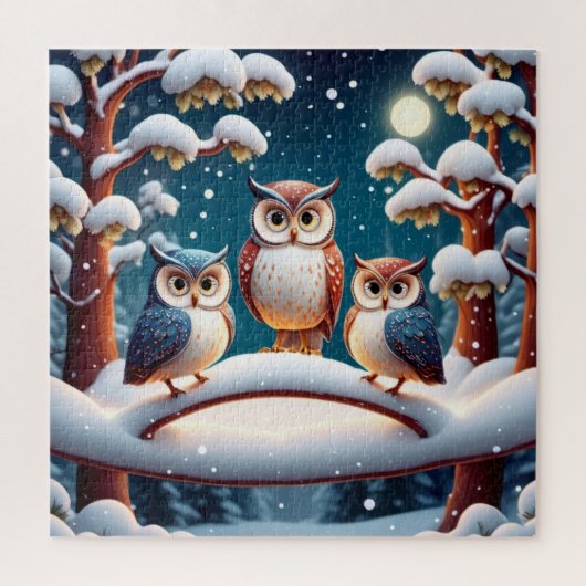 Winteruil Legpuzzel (Verticaal)