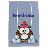 winteruil medium cadeauzakje (Achterkant)