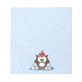 winteruil notitieblok (Voorkant)